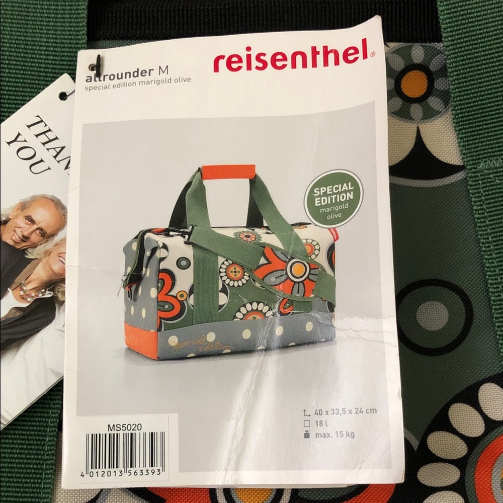 Reisenthel Women's Floral Travel Bag - Green and Gray - Picture 7 of 9